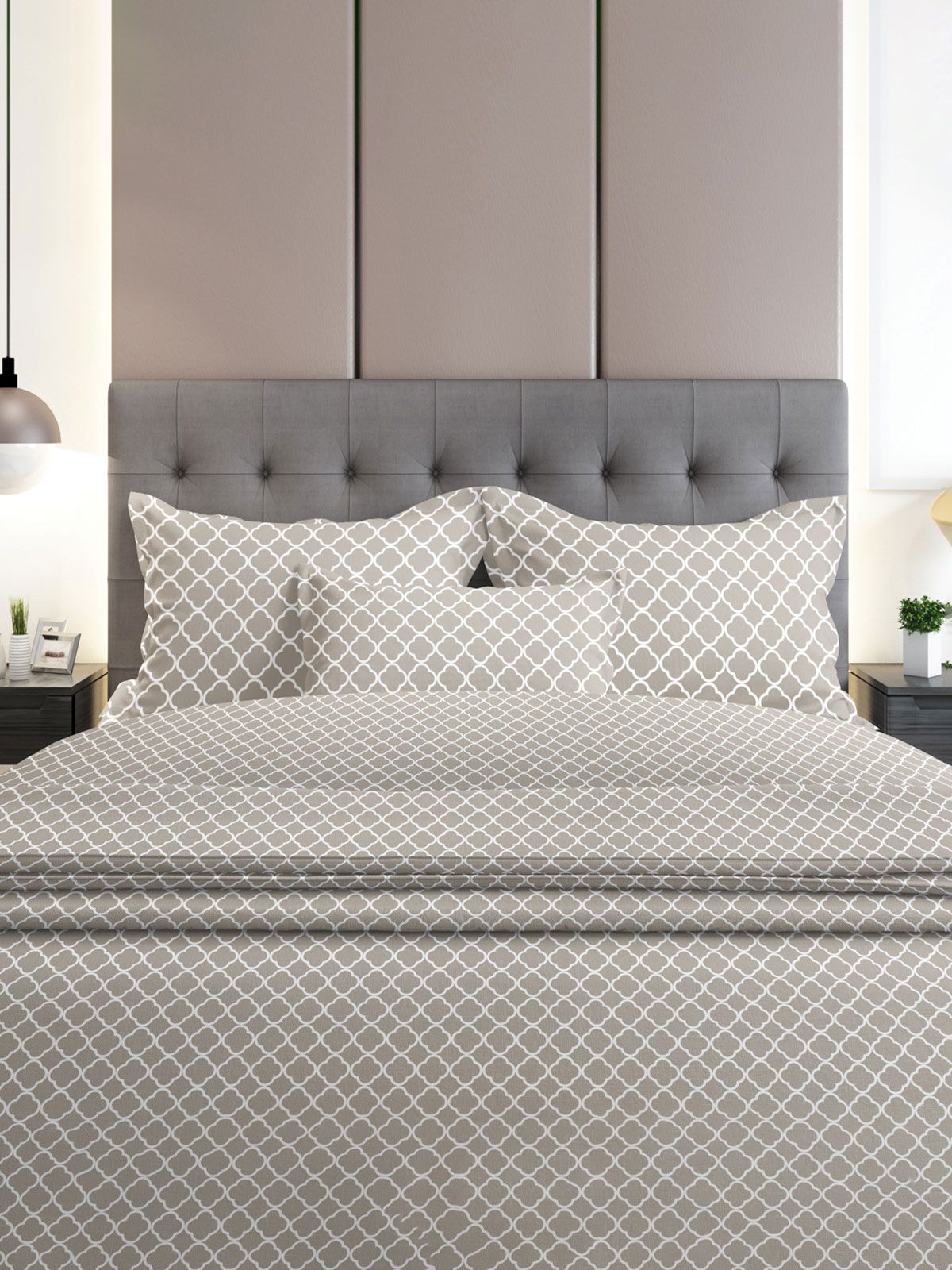 Σετ Σεντόνια Flannel 530 Grey Διπλό με λάστιχο (150×205+30)