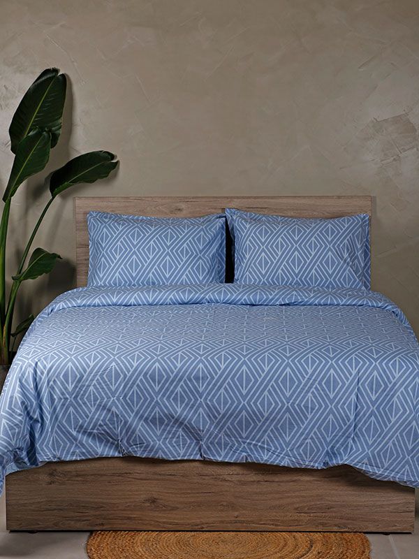 Σετ Σεντόνια Cotton Feelings 2042 Blue King Size (260×270)